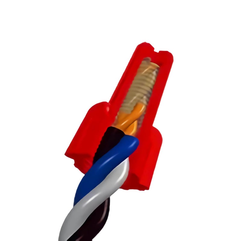 DICIO Winged Wire Connectors Nuts Easy-Twist 100 PCs, UL Listed Red Wire Cap Electrical Connectors Screw-On Electrical Connectors Kit 18-8 AWG for Connect Electrical Wiring - Image 5